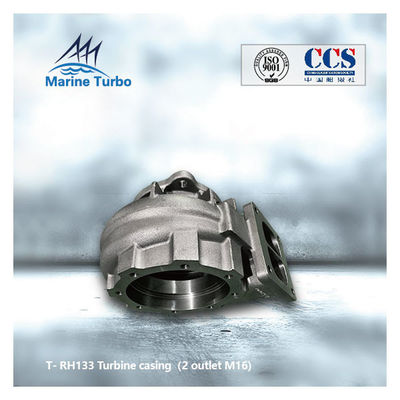 Two Outlet M16 T- T- RH133 Turbine Housing For Radial Flow  Turbocharger
